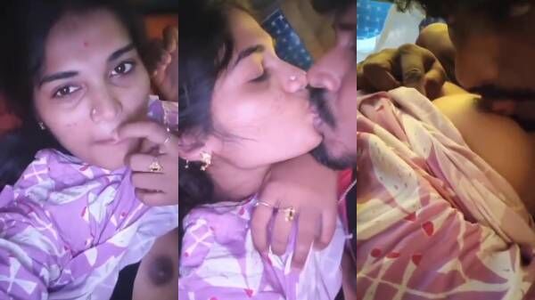 Kannada honeymoon wife kissed & boobs sucked in bus
