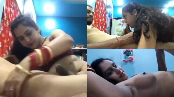 Beautiful bhabhi in full mood titfucks and drilled by hubby
